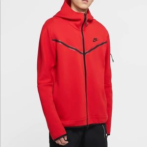 Nike tech Fleece Full Zip Red